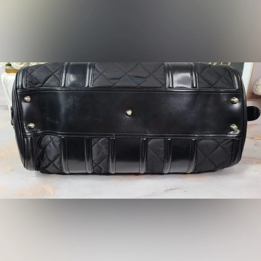 Burberry Quilted Nylon Manor Satchel Bag